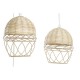 Полилей DKD Home Decor Бял Светло кафяв 220 V 50 W (38 x 38 x 75 cm)