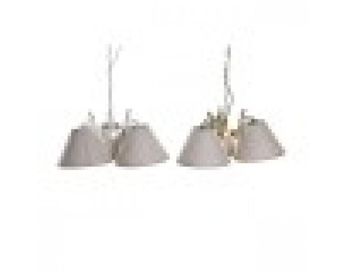 Полилей DKD Home Decor 50 x 46 x 30 cm Златен Метал Бял 50 W (2 броя)