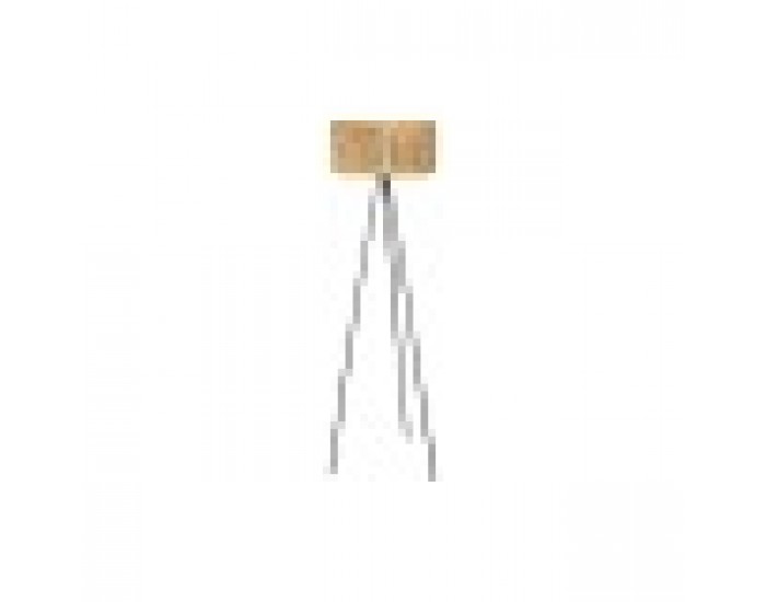 Лампион DKD Home Decor Кафяв Черен Метал Рафия 50 W 220 V 56 x 46 x 140 cm