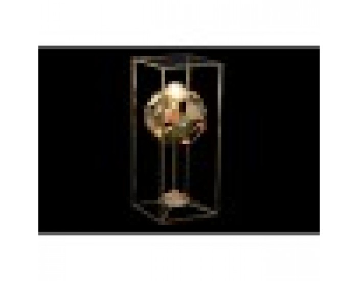 Настолна лампа DKD Home Decor Златен 220 V 50 W Модерен Геометричен (30 x 30 x 71 cm)