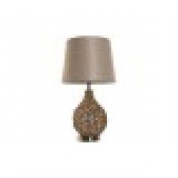 Настолна лампа Home ESPRIT Кафяв Бежов Златен Естествен 50 W 220 V 33 x 33 x 60 cm - Corpuri de iluminat