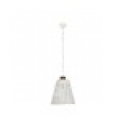 Полилей Home ESPRIT Бял Бамбук Дърво манго 50 W 48 x 48 x 57 cm - Corpuri de iluminat