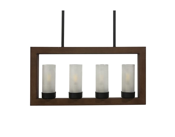 Полилей DKD Home Decor Кафяв Алуминий Кристал (52 x 6 x 26 cm)