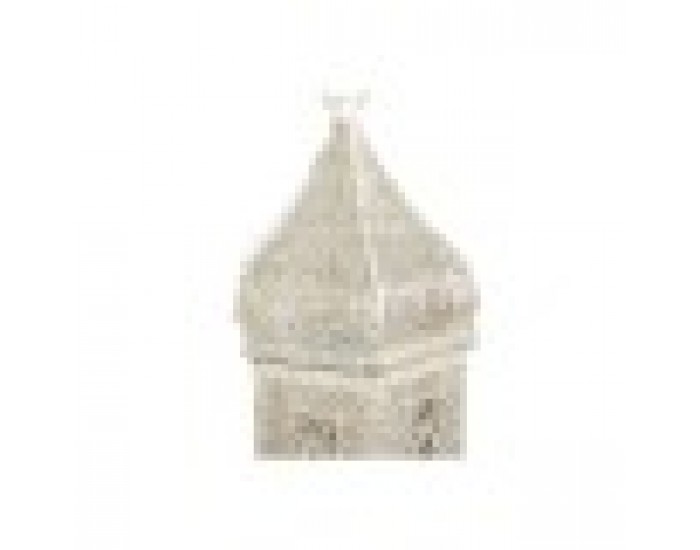 Полилей Home ESPRIT Бял Златен Метал 40 W 27 x 27 x 91 cm