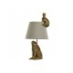 Настолна лампа Home ESPRIT Бежов Златен Смола 50 W 220 V 30 x 30 x 58 cm - Corpuri de iluminat