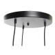 Полилей DKD Home Decor Черен Кафяв 220 V 50 W (43 x 43 x 100 cm)