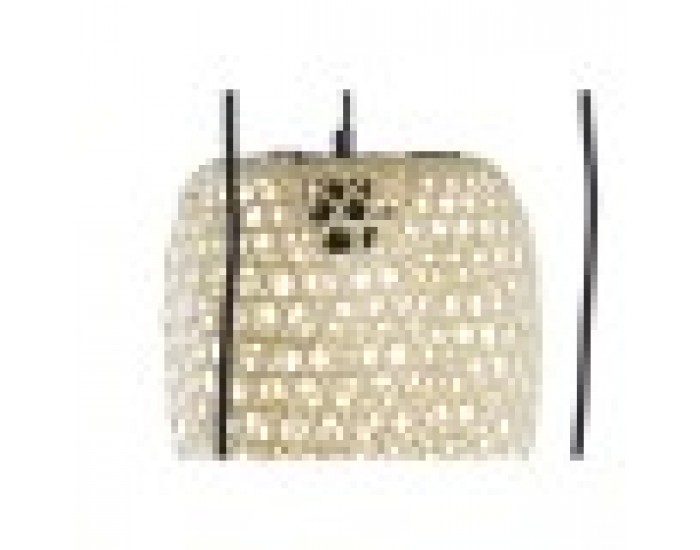 Полилей DKD Home Decor Черен Кафяв 220 V 50 W (43 x 43 x 100 cm)