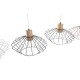 Полилей DKD Home Decor Сребрист Черен Сив Розов Метал Бял 50 W 60 W Бор (34 x 34 x 21 cm) (4 броя)