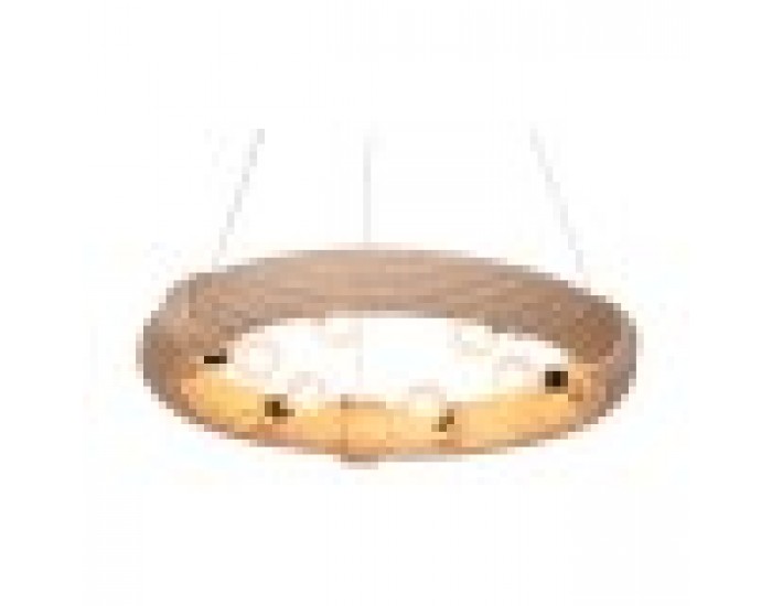Полилей DKD Home Decor Кафяв Въже (51 x 51 x 10 cm) (47 X 47 X 10 CM)