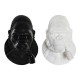 Стенна лампа DKD Home Decor Бял Черен Смола Горила (2 pcs) (23 x 19 x 32 cm)