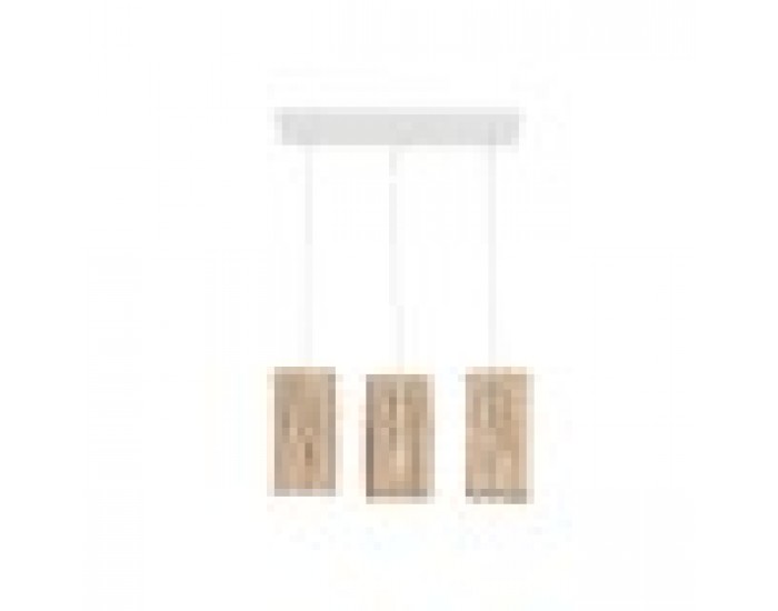 Полилей Home ESPRIT Бял Естествен Евкалиптово дърво 50 W 20 x 20 x 40 cm