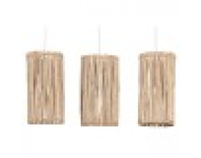 Полилей Home ESPRIT Бял Естествен Евкалиптово дърво 50 W 20 x 20 x 40 cm