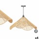 Полилей GiftDecor 23B546 Черен Естествен Метал хартия 40 W 59 x 27 x 59 cm (4 броя)