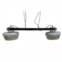 Полилей DKD Home Decor Желязо Дърво манго 50 W (104 x 25 x 28 cm) - Corpuri de iluminat