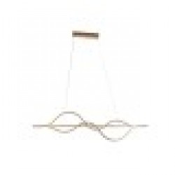 Полилей Home ESPRIT Бял Златен Силикон Алуминий 55 W 120 x 10 x 30 cm - Corpuri de iluminat