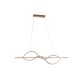 Полилей Home ESPRIT Бял Златен Силикон Алуминий 55 W 120 x 10 x 30 cm