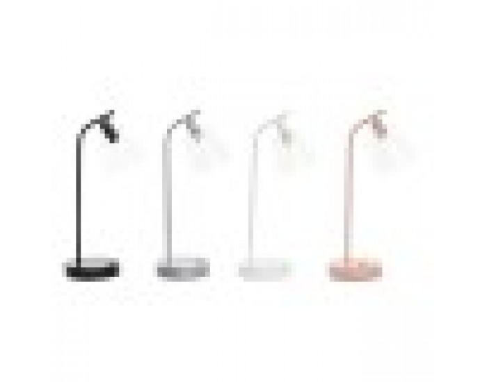 Настолна лампа DKD Home Decor Кристал Сребрист Черен Сив Розов Метал Бял 40 W 25 W (22 x 15 x 46 cm) (4 броя)