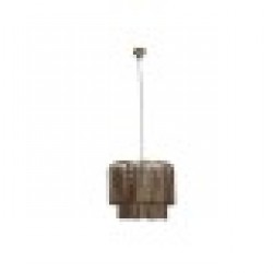 Полилей Home ESPRIT Кафяв Златен Дървен Метал Дърво манго 50 W 60 x 60 x 48 cm - Veioze