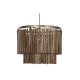 Полилей Home ESPRIT Кафяв Златен Дървен Метал Дърво манго 50 W 60 x 60 x 48 cm