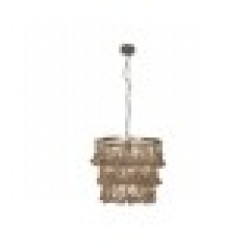 Полилей Home ESPRIT Кафяв Естествен Дървен Метал 50 W 53 x 53 x 123 cm - Corpuri de iluminat