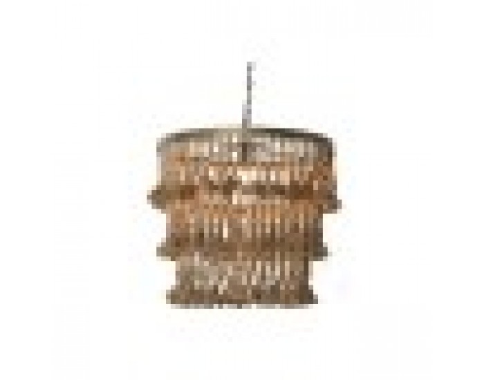 Полилей Home ESPRIT Кафяв Естествен Дървен Метал 50 W 53 x 53 x 123 cm