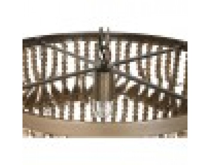 Полилей Home ESPRIT Кафяв Естествен Дървен Метал 50 W 53 x 53 x 123 cm