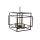 Полилей DKD Home Decor Черен Метал 40 W 47 x 40 x 142 cm