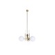 Полилей DKD Home Decor 64 x 64 x 64 cm Кристал Златен Метал Бял 50 W