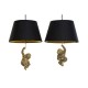 Полилей DKD Home Decor Златен Смола 220 V 50 W Маймуна (35.5 x 35.5 x 51 cm) (2 pcs)