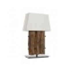 Настолна лампа Home ESPRIT Желязо тиково дърво 40 X 20 X 80 cm - Corpuri de iluminat