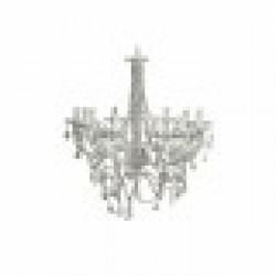 Полилей DKD Home Decor Бял Метал Пластмаса 40 W романтичен Гранитогрес 220 V 70 x 70 x 63 cm - Corpuri de iluminat