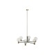 Полилей DKD Home Decor 83 x 83 x 128 cm Кристал Черен Златен Метал 9 W