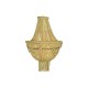 Полилей DKD Home Decor Метал Кафяв Жълт 40 W Дървен MDF (50 x 50 x 73 cm)