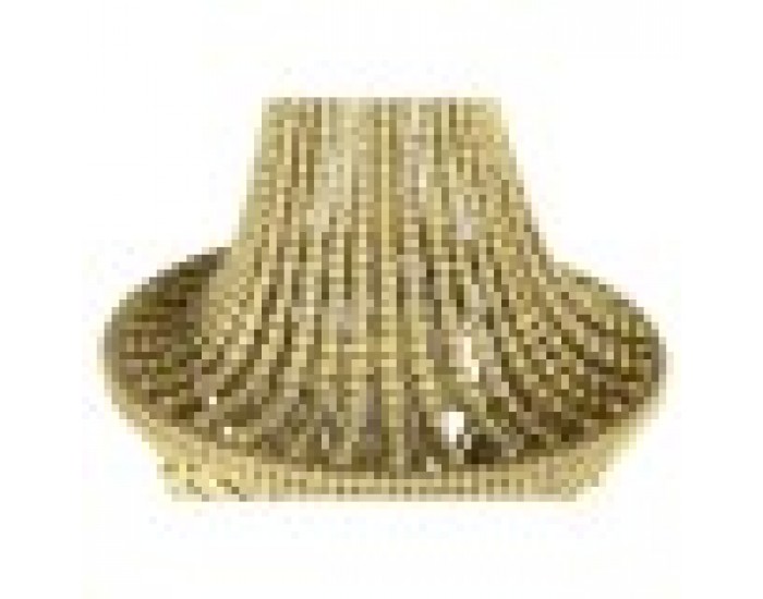Полилей DKD Home Decor Метал Кафяв Жълт 40 W Дървен MDF (50 x 50 x 73 cm)