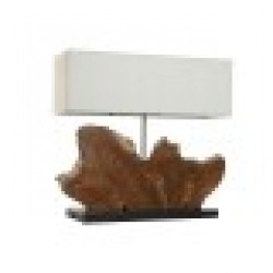 Настолна лампа Home ESPRIT Желязо тиково дърво 60 X 20 X 55 cm - Corpuri de iluminat