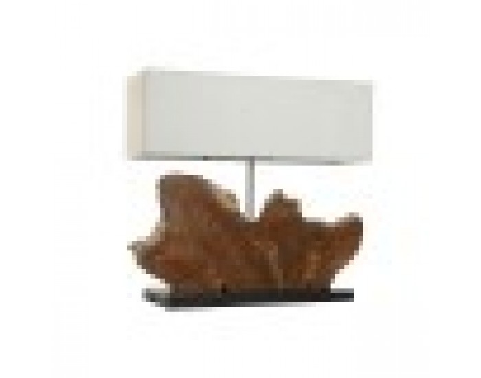 Настолна лампа Home ESPRIT Желязо тиково дърво 60 X 20 X 55 cm
