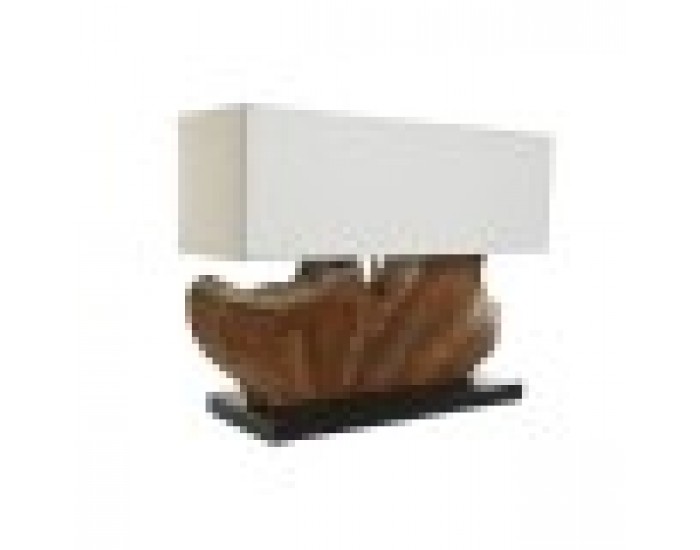Настолна лампа Home ESPRIT Желязо тиково дърво 60 X 20 X 55 cm