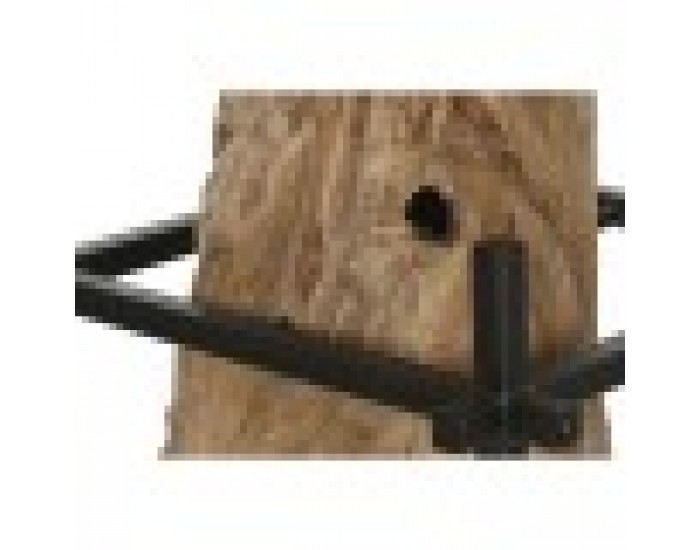 Полилей Home ESPRIT Желязо тиково дърво 65 x 65 x 50 cm