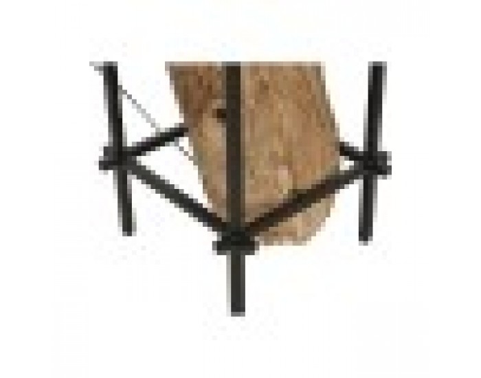 Полилей Home ESPRIT Желязо тиково дърво 65 x 65 x 50 cm