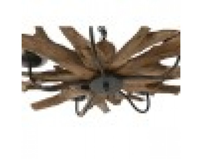 Полилей Home ESPRIT Желязо тиково дърво 90 x 90 x 35 cm