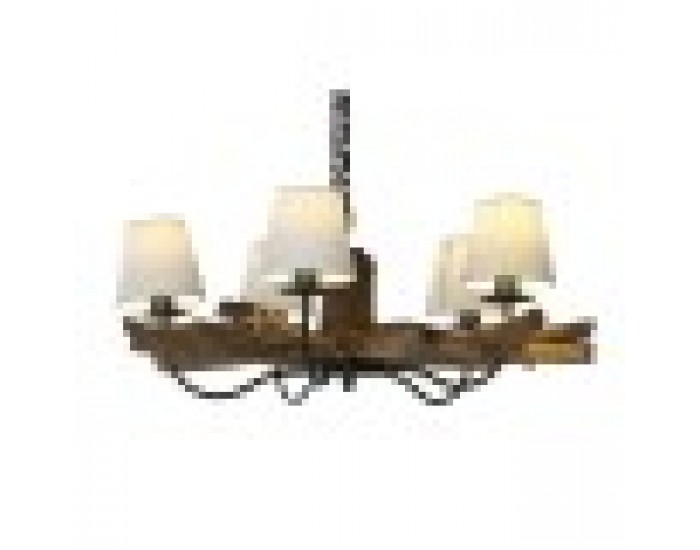 Полилей Home ESPRIT Желязо тиково дърво 90 x 90 x 35 cm