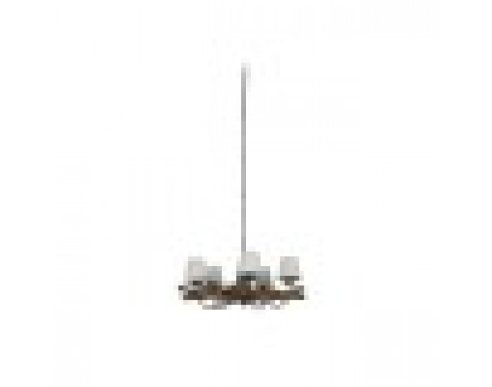 Полилей Home ESPRIT Желязо тиково дърво 90 x 90 x 35 cm
