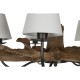 Полилей Home ESPRIT Желязо тиково дърво 90 x 90 x 35 cm