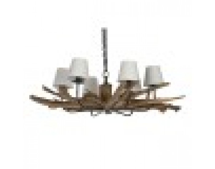 Полилей Home ESPRIT Желязо тиково дърво 130 X 130 X 35 cm