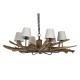 Полилей Home ESPRIT Желязо тиково дърво 130 X 130 X 35 cm