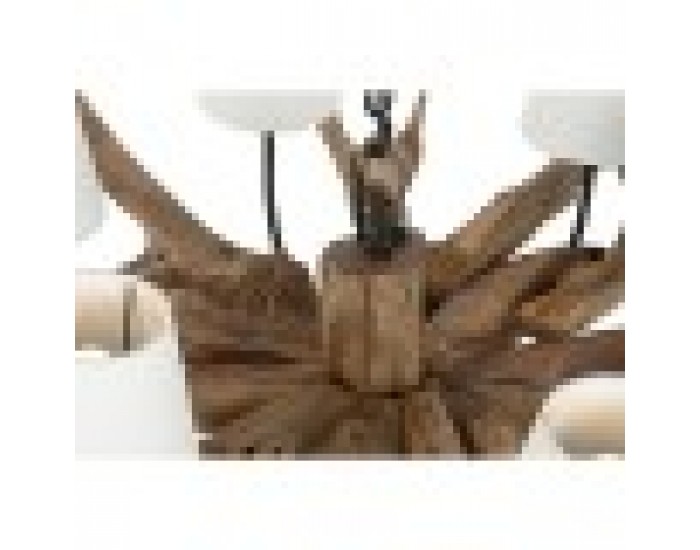 Полилей Home ESPRIT Желязо тиково дърво 130 X 130 X 35 cm