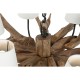 Полилей Home ESPRIT Желязо тиково дърво 130 X 130 X 35 cm