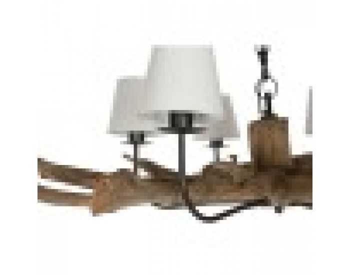 Полилей Home ESPRIT Желязо тиково дърво 130 X 130 X 35 cm