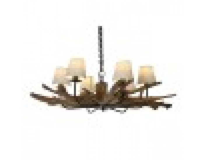 Полилей Home ESPRIT Желязо тиково дърво 130 X 130 X 35 cm