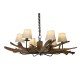 Полилей Home ESPRIT Желязо тиково дърво 130 X 130 X 35 cm